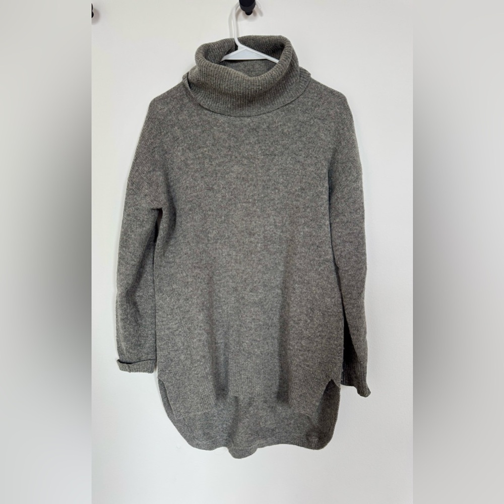 Madewell Wool Charcoal Turtleneck Sweater